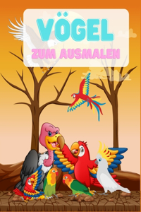 Vögel zum Ausmalen