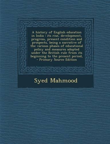 A History of English Education in India