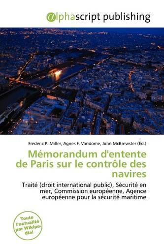 M Morandum D'Entente de Paris Sur Le Contr Le Des Navires