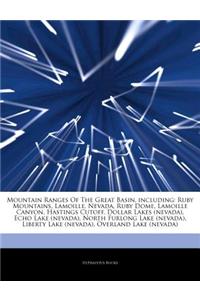 Articles on Mountain Ranges of the Great Basin, Including