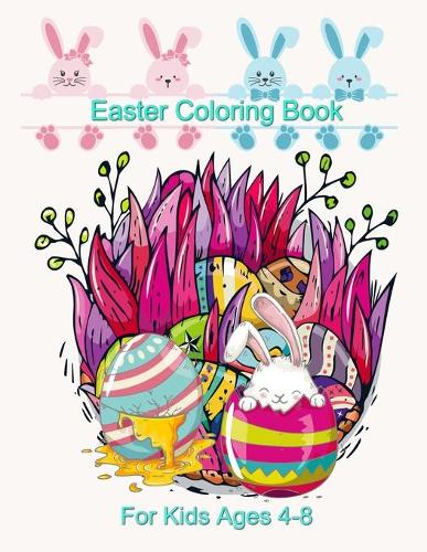 Easter Coloring Book Kids Ages 4-8