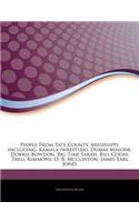 Articles on People from Tate County, Mississippi, Including