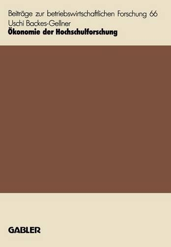 Ökonomie der Hochschulforschung