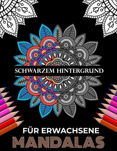 Mandalas für Erwachsene schwarzem Hintergrund