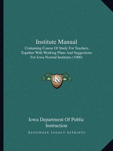 Institute Manual