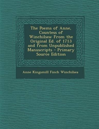 The Poems of Anne, Countess of Winchilsea