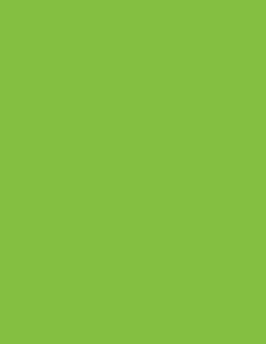 Lime Green 190 - Lined with Margins Notebook