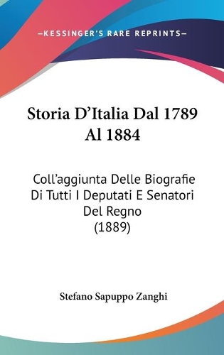 Storia D'Italia Dal 1789 Al 1884