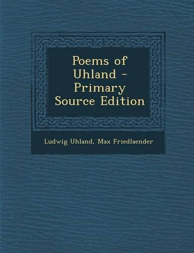 Poems of Uhland