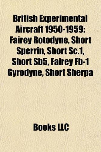 British Experimental Aircraft 1950-1959