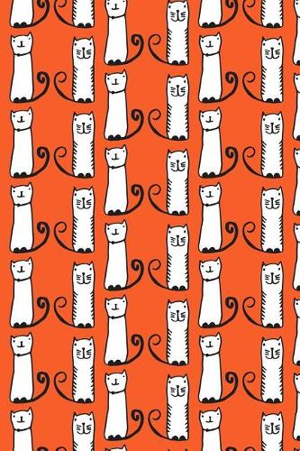 Bullet Journal Notebook for Cat Lovers Funny Tall Cats Pattern 7