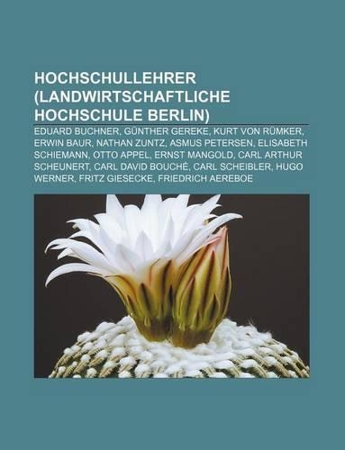 Hochschullehrer (Landwirtschaftliche Hochschule Berlin)