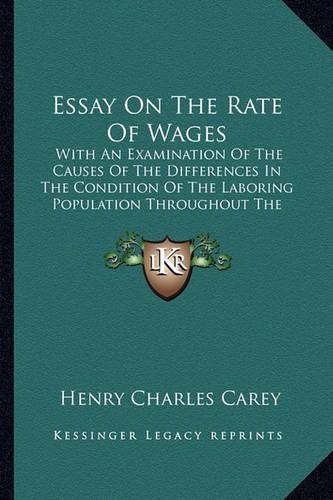 Essay On The Rate Of Wages