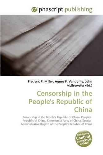 Censorship in the People's Republic of China