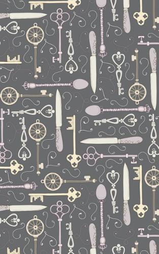 Antique Keys - Lined Notebook with Margins - 5x8