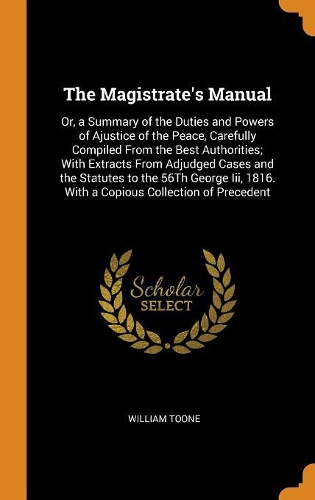 The Magistrate's Manual