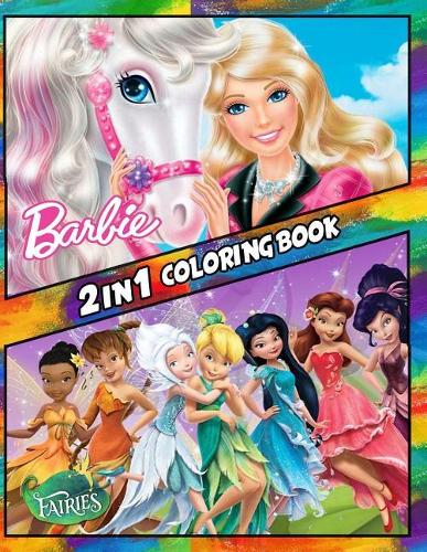 2 in 1 Coloring Book Barbie and Fairies