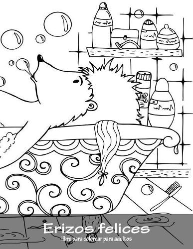 Erizos felices libro para colorear para adultos 1