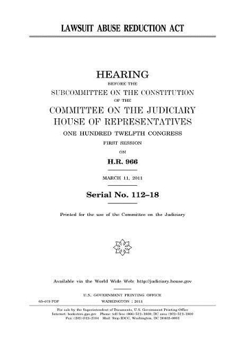 Lawsuit Abuse Reduction ACT