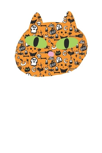 Awesome Orange Cat Halloween 120 Page Notebook Lined Journal for Lovers of Halloween