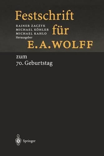 Festschrift für E.A. Wolff