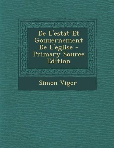 de L'Estat Et Gouuernement de L'Eglise