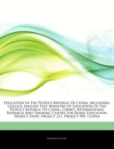 Articles on Education in the People's Republic of China, Including