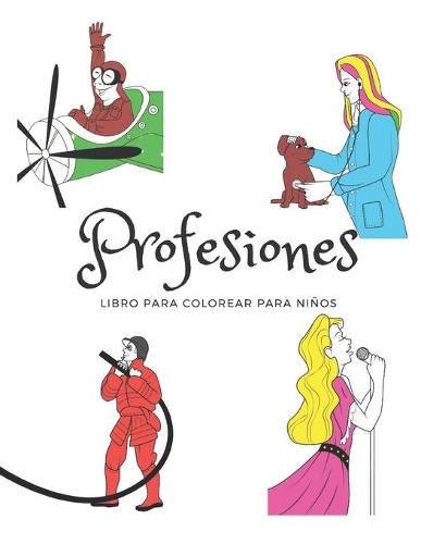Profesiones - Libro para colorear para niños