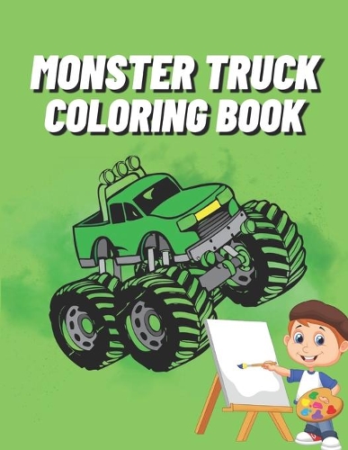 Monster truck Coloring book for kids