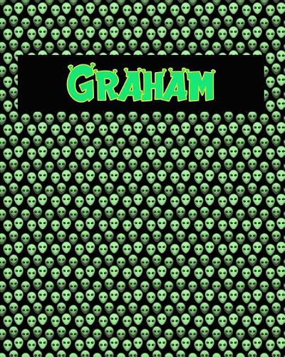 120 Page Handwriting Practice Book with Green Alien Cover Graham