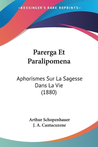 Parerga Et Paralipomena