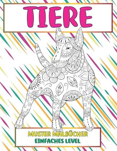 Muster Malbücher - Einfaches Level - Tiere