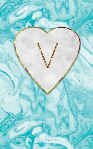 V - Aqua Dot Grid Journal 5 X 8