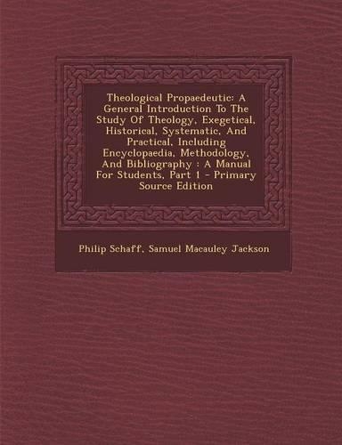Theological Propaedeutic