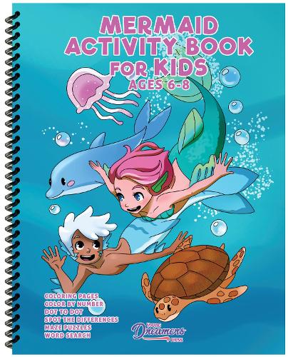 Mermaid Activity Book for Kids Ages 6-8