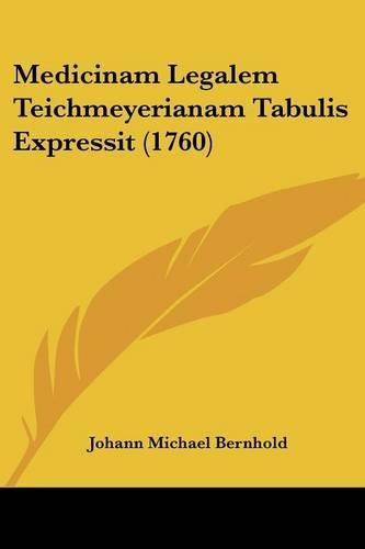 Medicinam Legalem Teichmeyerianam Tabulis Expressit (1760)