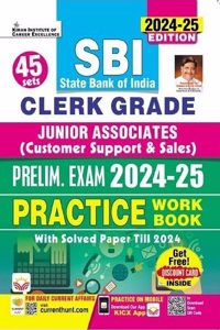 Sbi Clerk Grade Junior Associates Prelim Exam 2024 To 2025 Practice Work Book (English Medium) (5196)
