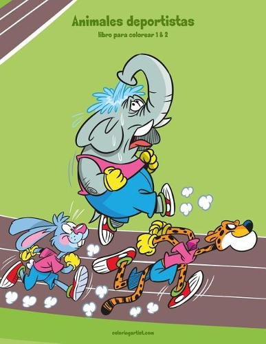 Animales deportistas libro para colorear 1 & 2
