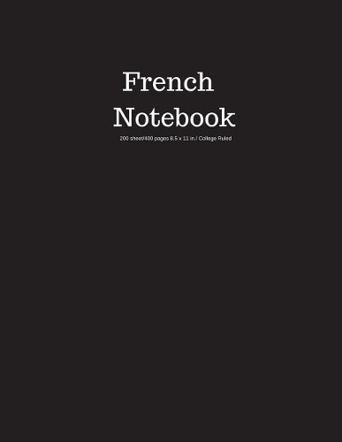 French Notebook 200 sheet/400 pages 8.5 x 11 in.-College Ruled