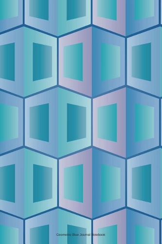 Geometric Blue Journal Notebook