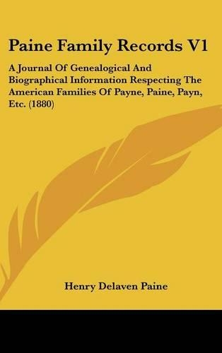 Paine Family Records V1