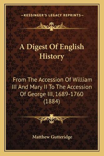 A Digest Of English History