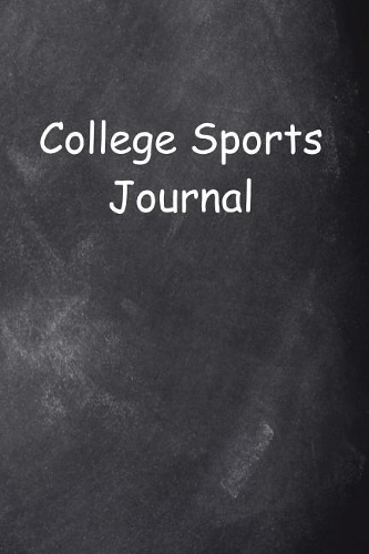College Sports Journal Chalkboard Design