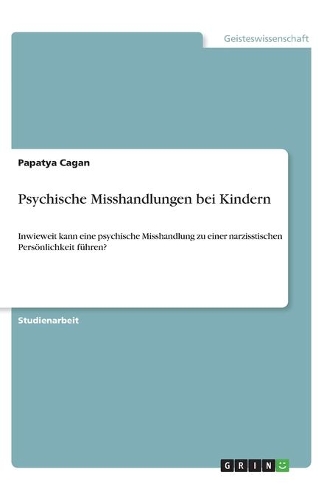 Psychische Misshandlungen bei Kindern