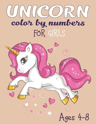 Unicorn Color By Numbers For Girls Ages 4-8