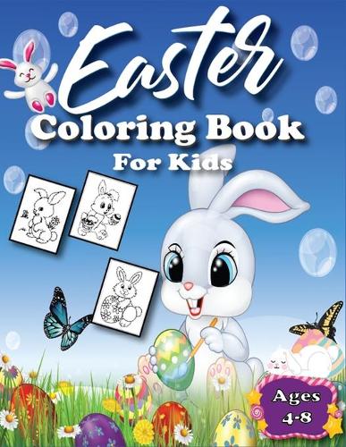 Easter Coloring Book for Kids Ages 4-8