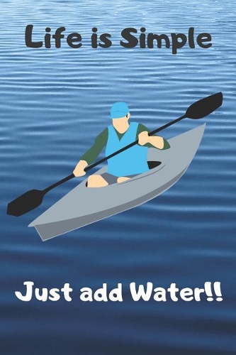 Kayak Lovers Blank Lined Journal Notebook