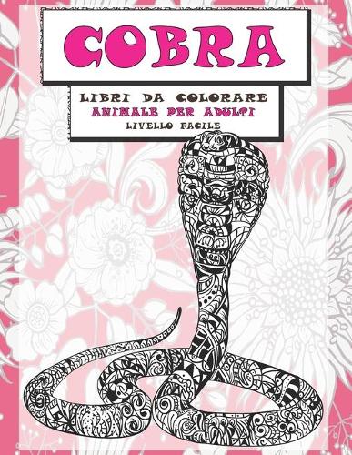 Libri da colorare - Livello facile - Animale per adulti - Cobra