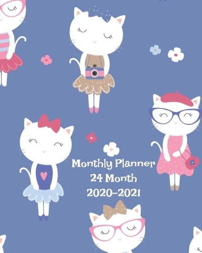 Monthly Planner, 24 Month, 2020-2021