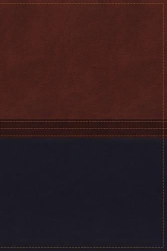 NKJV, The MacArthur Study Bible, Leathersoft, Brown/Navy, Thumb Indexed
